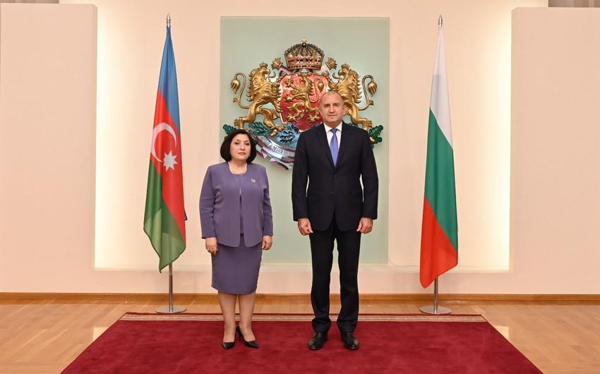 Sahibə Qafarova Bolqarıstanın Prezidenti ilə görüşüb