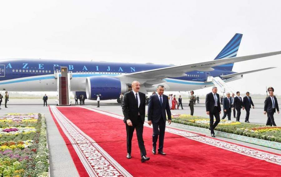 Prezident İlham Əliyev Tacikistana səfərə gedib