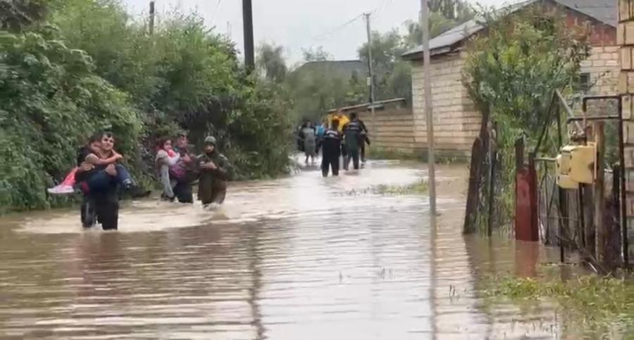 FHN: Astara və Lənkəranda su basan ərazilərdə tədbirlər davam etdirilir