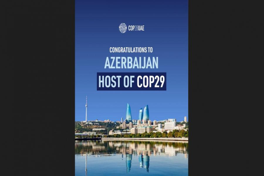 COP28-in rəhbərliyi Azərbaycanı təbrik edib
