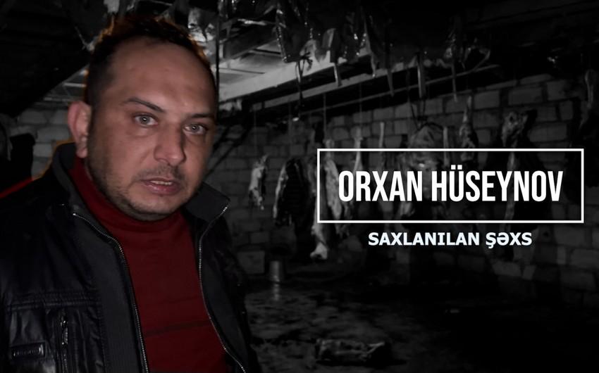 Polis ölü at və eşşək əti satan şəxsi saxlayıb