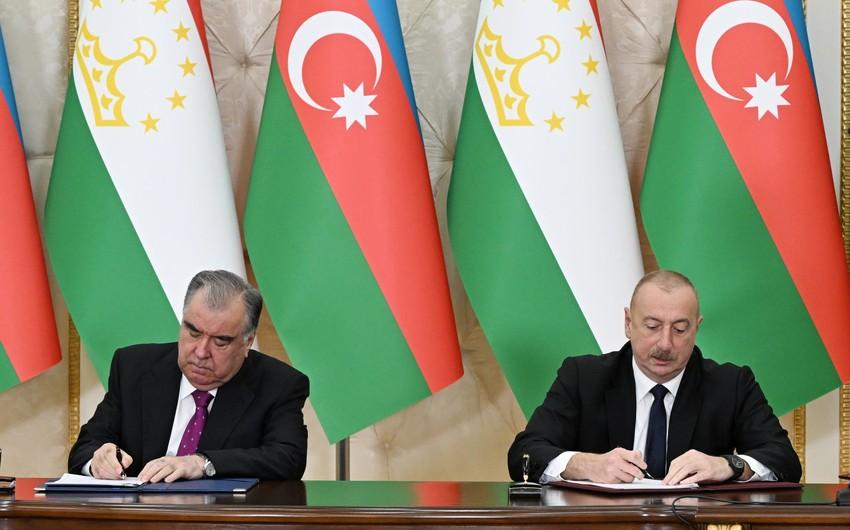 Azərbaycan və Tacikistan arasında yeddi sənəd imzalanıb -  YENİLƏNİB