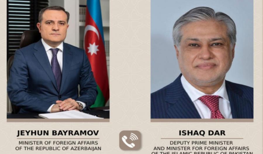 Ceyhun Bayramovun Pakistan XİN rəhbəri ilə telefon danışığı olub  