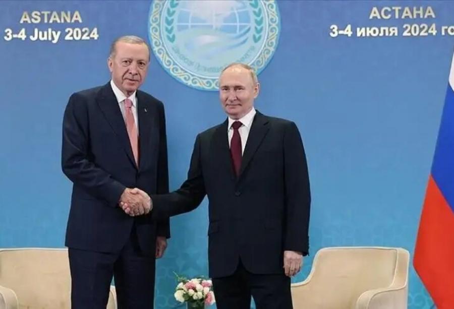 Türkiyə və Rusiya prezidentləri ticarət əlaqələrinin genişləndirilməsini müzakirə ediblər