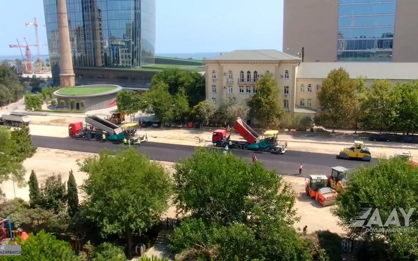 "Cavanşir" körpüsünün yerində asfaltlanma işlərinə başlanılıb