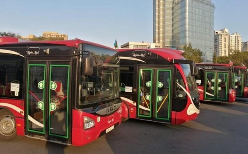 Bakıda 2 marşrut xətti üzrə avtobusların hərəkət sxemi müvəqqəti dəyişdirilib