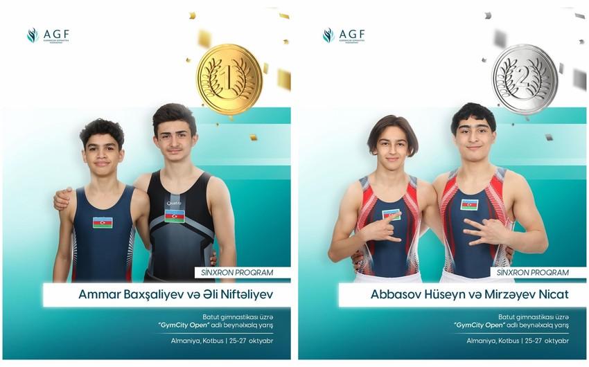 Azərbaycan gimnastları Almaniyada birinci və ikinci yeri tutublar