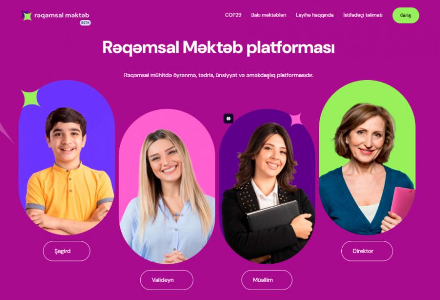 Bakıda “Rəqəmsal məktəb” platforması istifadəyə verilib