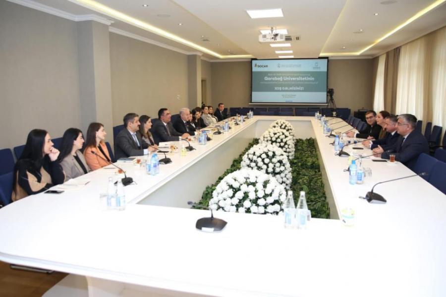 Qarabağ Universitetinin nümayəndələri Bakı Ali Neft Məktəbində olublar