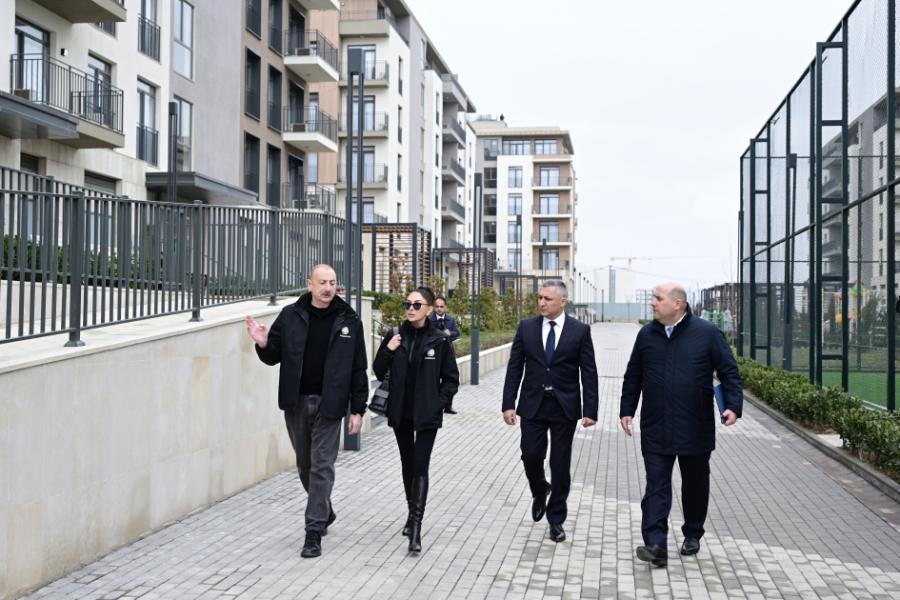 Prezident İlham Əliyev “Ağdam Residence” yaşayış kompleksində yaradılan şəraitlə tanış olub -  YENİLƏNİB