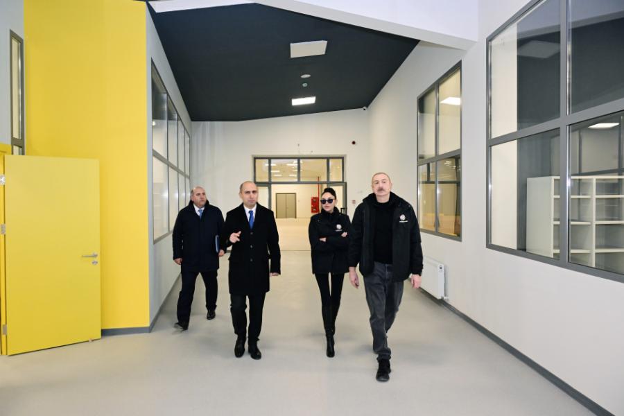 Prezident Ağdam şəhər 1 nömrəli tam orta məktəbdə aparılan tikinti işləri ilə tanış olub -  YENİLƏNİB