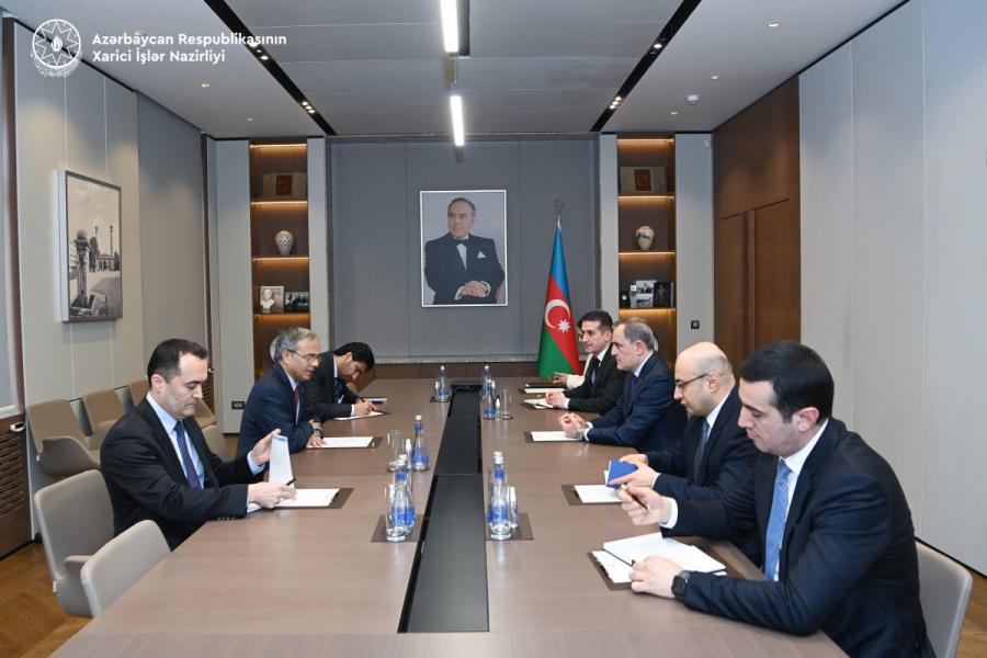 Ceyhun Bayramov İqtisadi Əməkdaşlıq Təşkilatının Baş katibi ilə görüşüb