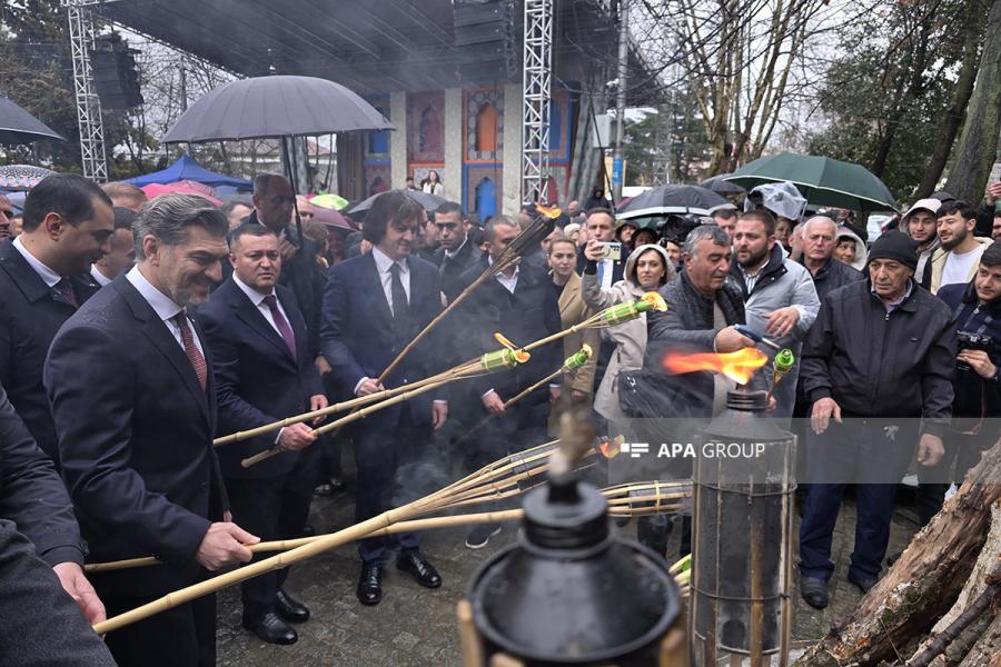 Gürcüstanın Prezidenti və Baş naziri Marneulidə Novruz Bayramı şənliyində iştirak edib