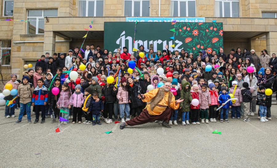 Leyla Əliyevanın təşəbbüsü ilə Xızı rayonunda uşaqlar üçün Novruz şənliyi keçirilib