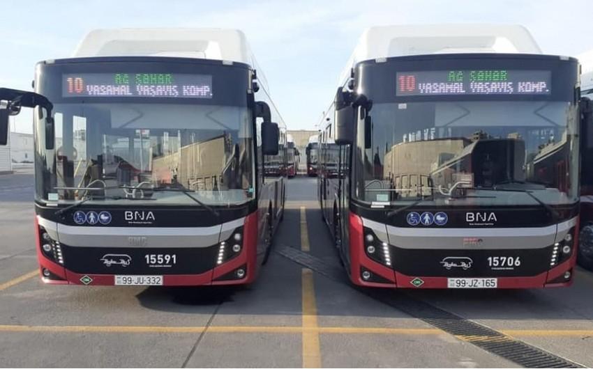 Bakıda 10 nömrəli avtobus marşrutunun hərəkət sxemi dəyişdirilir