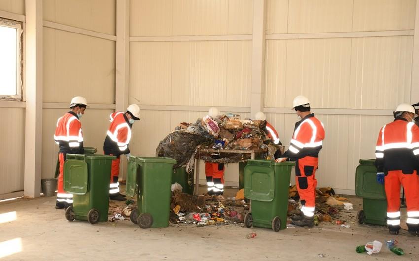Bakının 9 rayonunda məişət tullantılarının yığılması, daşınması və çeşidlənməsi layihəsi icra olunur