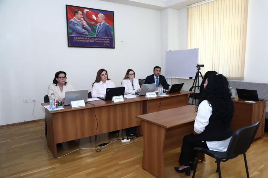 Bağçalarda müdir vəzifəsinə işə qəbul üzrə müsabiqənin müsahibə mərhələsi keçirilib