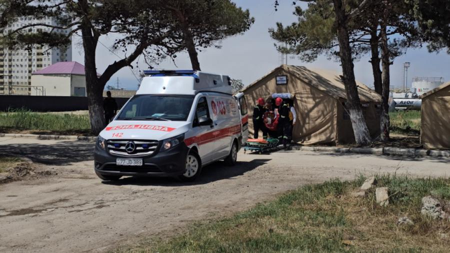 FHN-in təşkilatçılığı ilə Xətai rayonunda kompleks mülki müdafiə təlimi keçirilib