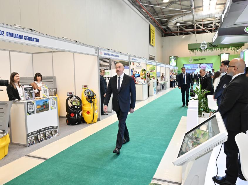 Prezident İlham Əliyev “InterFood Azerbaijan” və “Caspian Agro” sərgiləri ilə tanış olub -  YENİLƏNİB