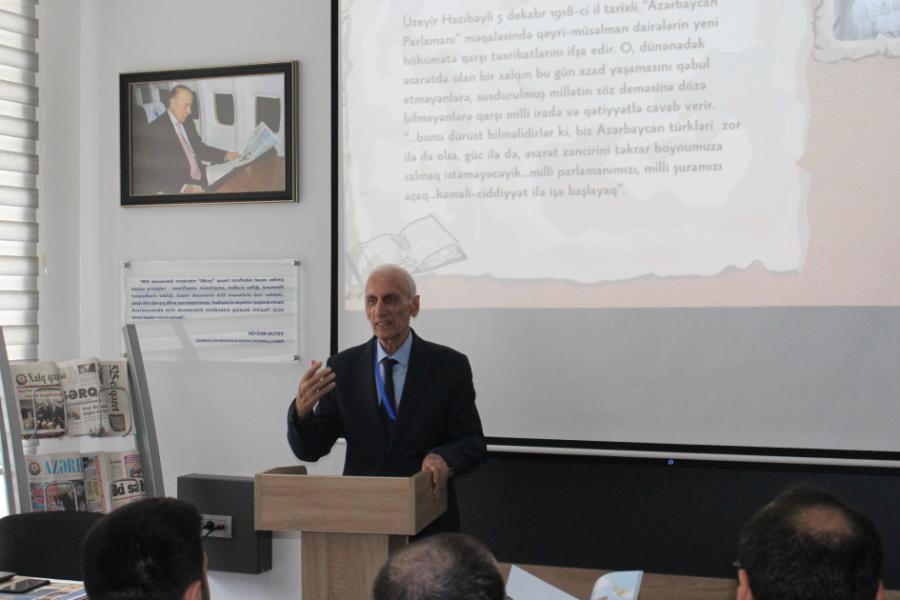 BDU-da “Mətbuat tarixi tələbələrin gözü ilə” adlı açıq dərs keçrilib