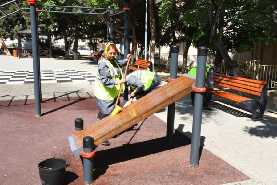 Bakıda növbəti genişmiqyaslı təmizlik işləri aparılıb
