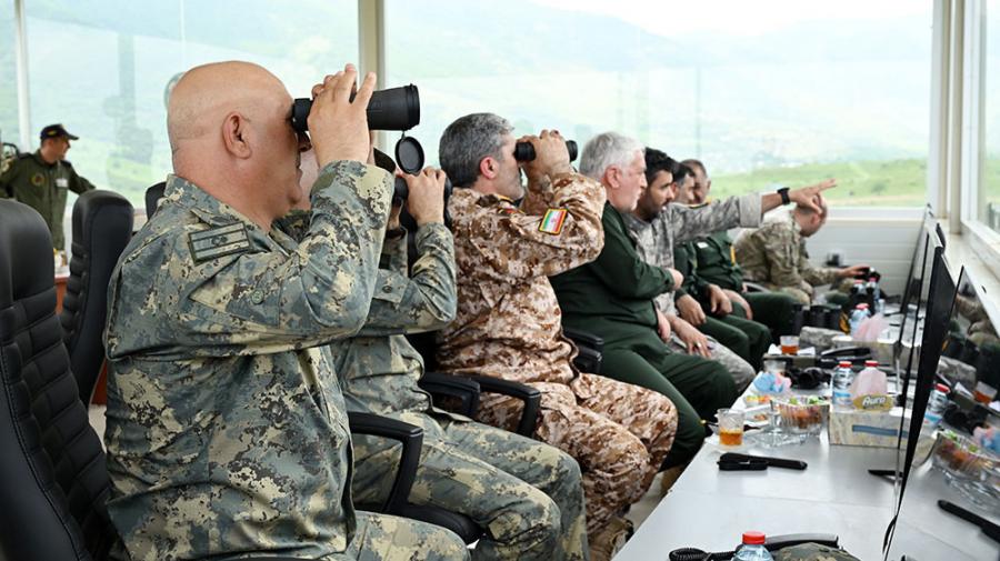 Azad edilmiş ərazilərində İranla birgə keçirilən “Araz-2025” təlim davam edir
