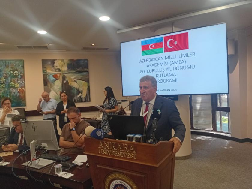 Azərbaycan Milli Elmlər Akademiyasının 80 illik yubileyi Ankarada geniş qeyd olunub