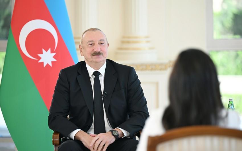 İlham Əliyev: "Naxçıvana yolun tikintisini amerikalı investorlar həyata keçirə bilər"