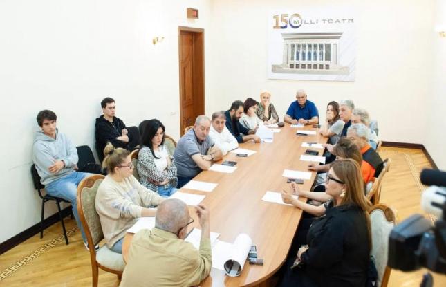 Milli Teatrda yeni tamaşanın məşqlərinə başlanılıb