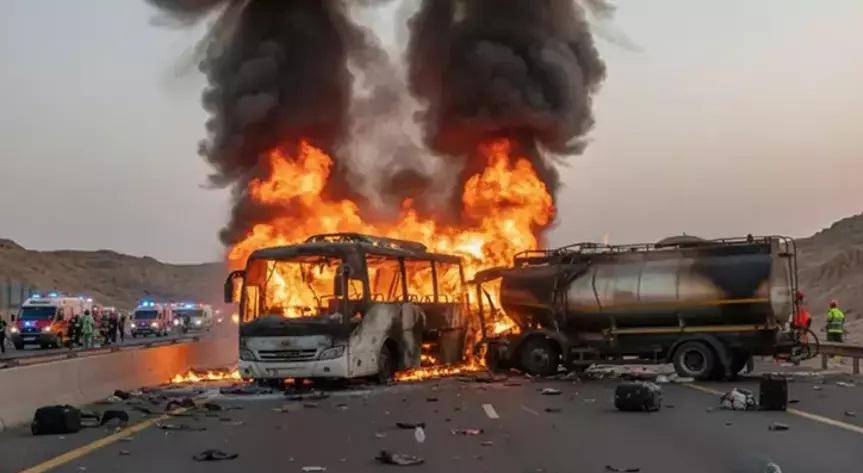 Zəvvarları daşıyan avtobus qəzaya uğradı - 42 ölü