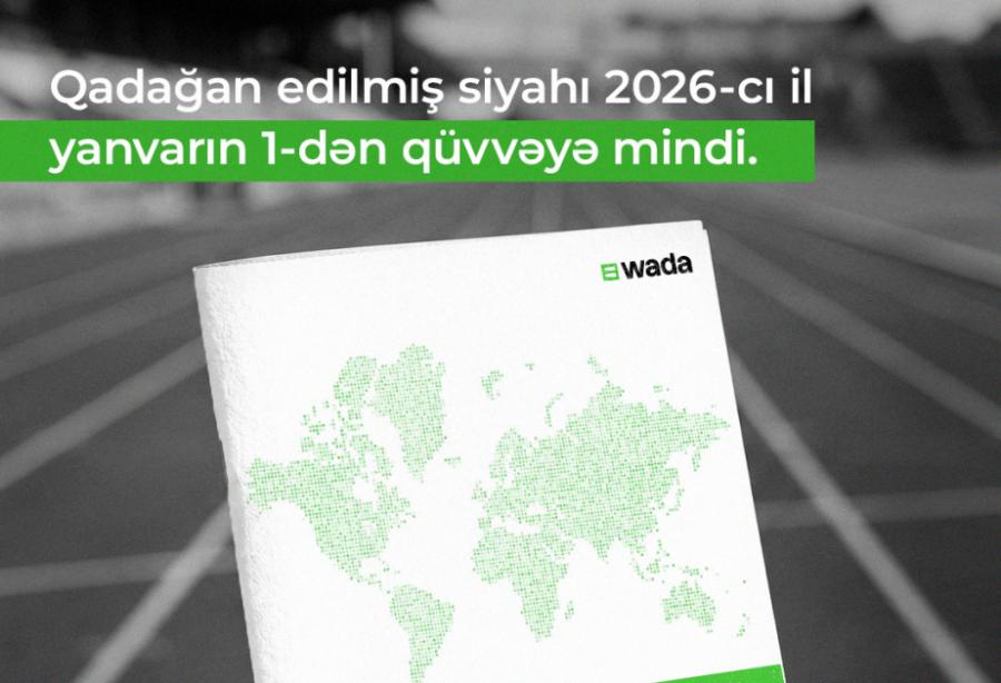 İdmanda qadağan edilmiş maddələrlə bağlı dəyişikliklər qüvvəyə minib