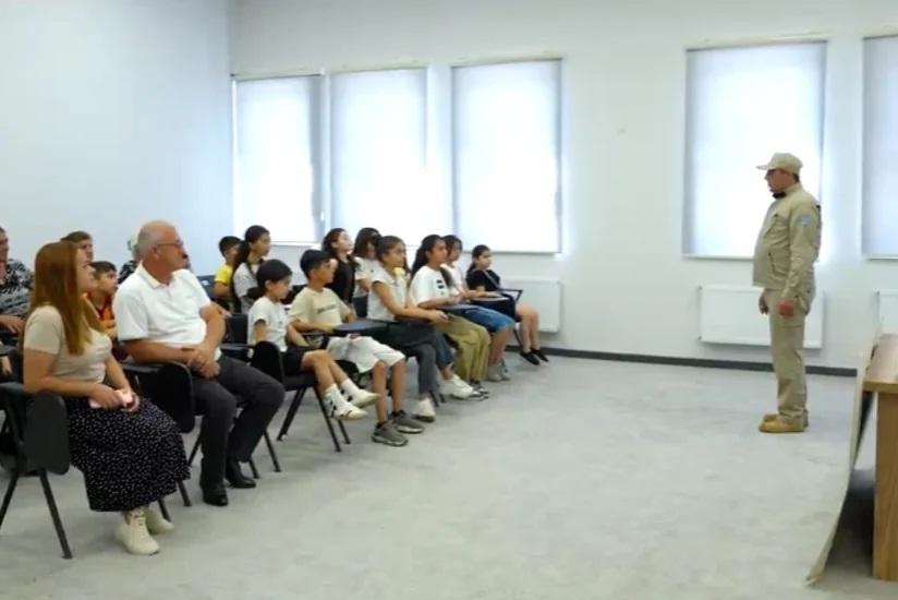 Zabux məktəbində şagirdlər üçün mina təhlükəsi ilə bağlı təlim keçirilib