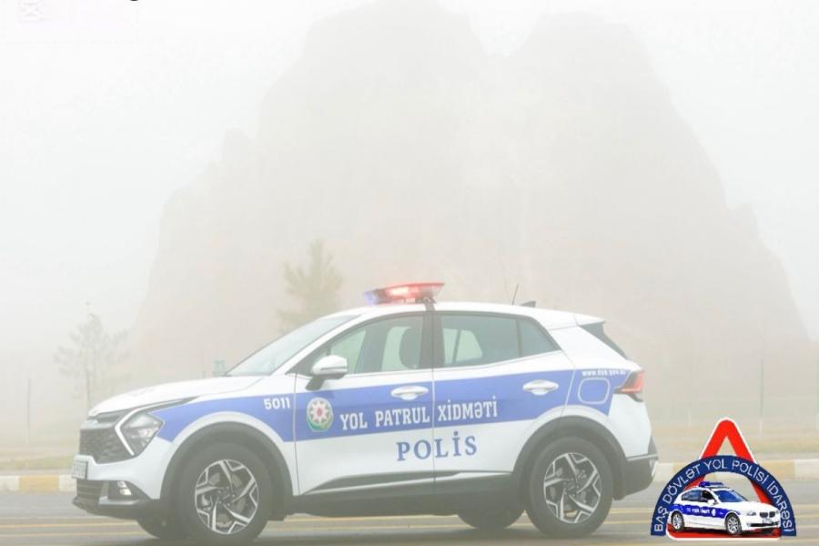 Yol polisi dumanlı hava ilə əlaqədar xəbərdarlıq edib