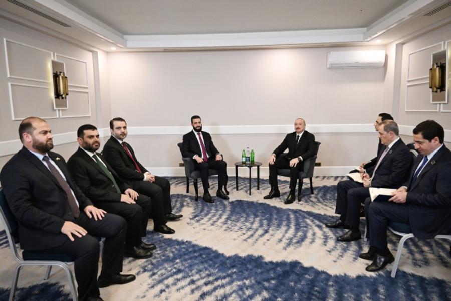 Prezident İlham Əliyev Antalyada Əhməd Əl Şaraa ilə görüşüb - YENİLƏNİB