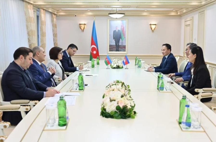 Sahibə Qafarova Kamboca Senatının sədr müavini ilə əməkdaşlığı müzakirə edib