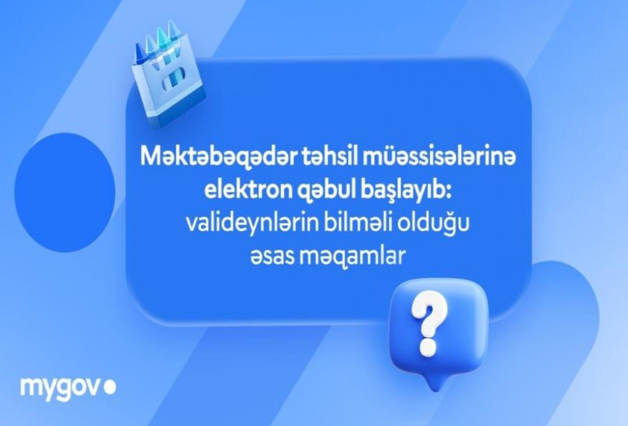 Məktəbəqədər təhsil müəssisələrinə elektron qəbul başlayıb: