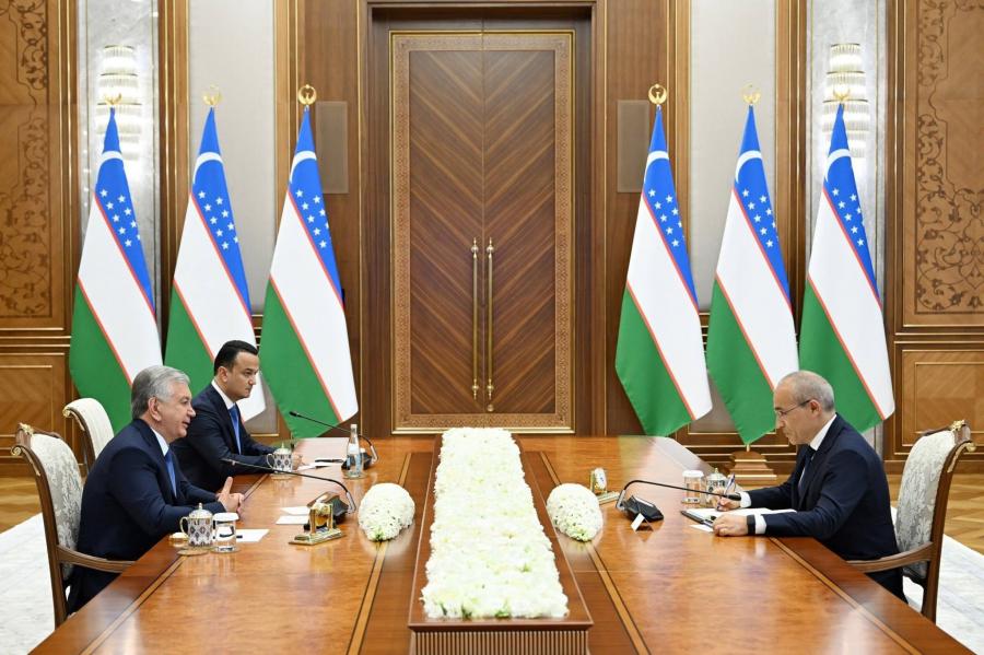 Mikayıl Cabbarov Özbəkistan Prezidenti Şavkat Mirziyoyev tərəfindən qəbul olunub