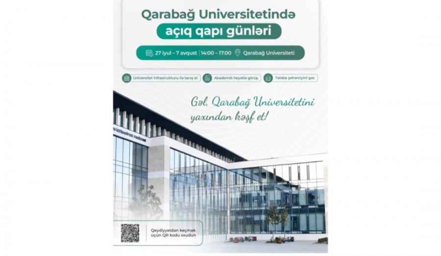Qarabağ Universitetində “Açıq qapı” günləri