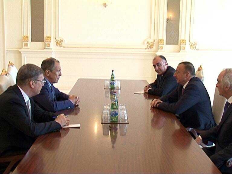 İlham Əliyev Lavrovu qəbul edib<b style="color:red"></b>