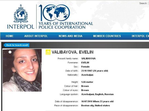 ABŞ-da itmiş azərbaycanlı ilə bağlı İnterpola müraciət edildi<b style="color:red"></b>