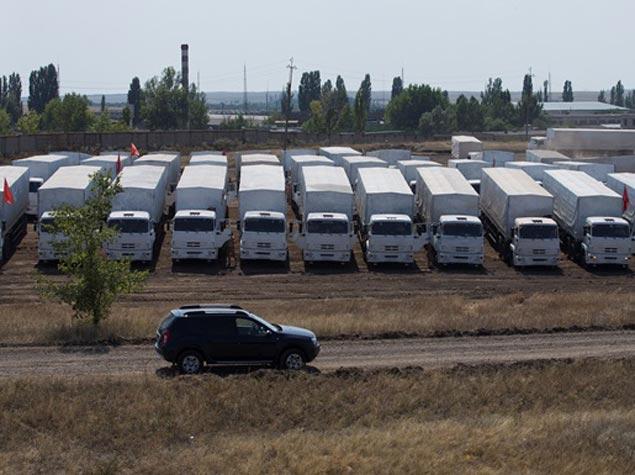 Ukrayna sərhədçiləri Rusiyadan göndərilən humanitar yardımı yoxlamağa başlayıblar<b style="color:red"></b>