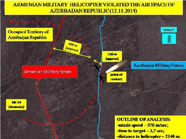Nazirlik erməni helikopterinin vurluması animasiyasını yaydı - <b style="color:red">Video</b>
