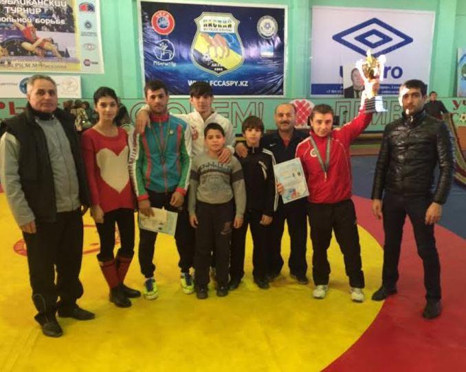 Qazaxıstanın Aktau şəhərində beynəlxalq güləş turniri keçirildi - <b style="color:red">Fotolar</b>