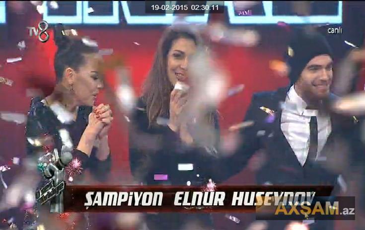 Elnur "O səs Türkiyə"nin qalibi oldu - <b style="color:red">Video</b>
