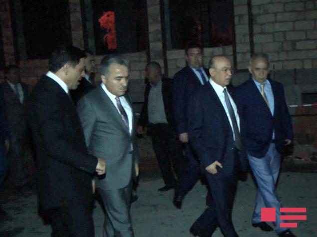 Zeynal Nağdəliyev və Kəmaləddin Heydərov yanmış binaya baxış keçiriblər <b style="color:red"></b>