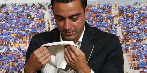 Xavi göz yaşlarını saxlaya bilmədi<b style="color:red"></b>