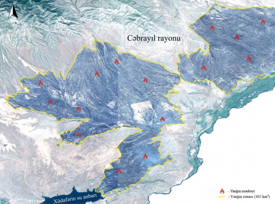 Ermənistanın cəbhədə törətdiyi yanğınların monitorinqinin nəticələri açıqlanıb<b style="color:red"></b>