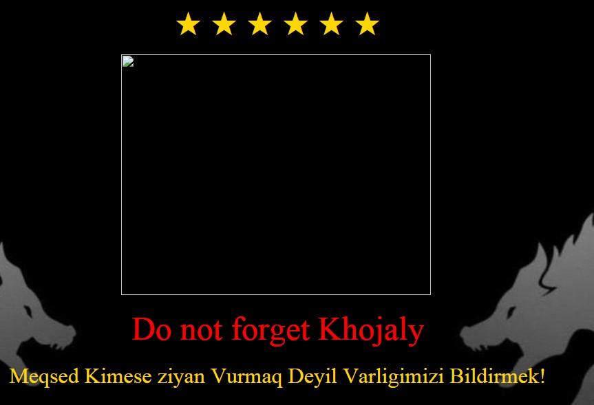 Erməni saytı hakerlər tərəfindən dağıdıldı<b style="color:red"></b>