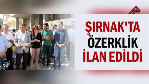 DBP Şırnakın "müstəqilliyini" elan edib<b style="color:red"></b>