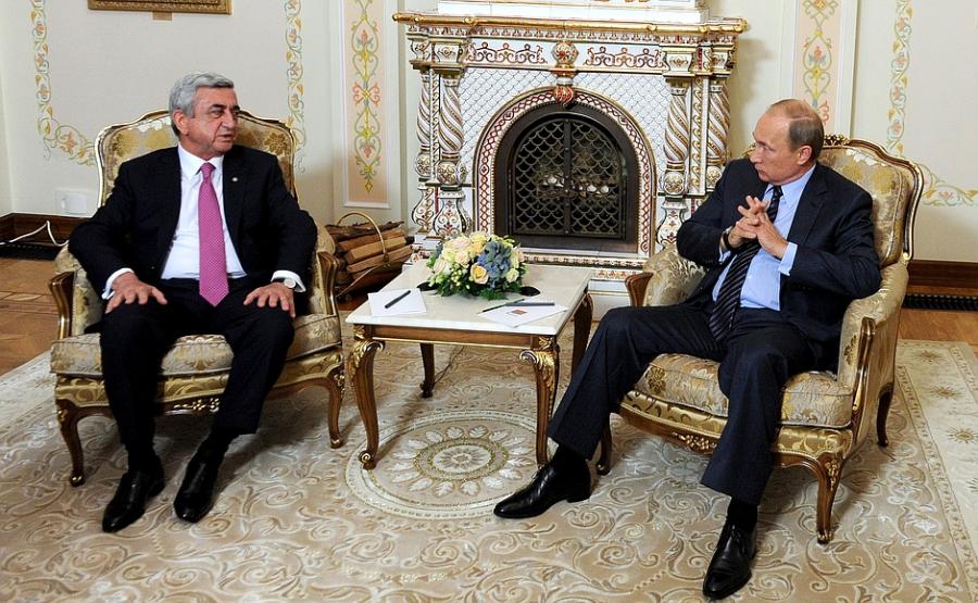 Putin və Sarkisyan arasında görüş keçirilib<b style="color:red"></b>